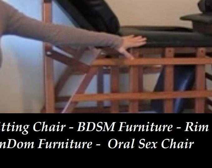 Mature: Face Sitting Queening Chair for Oral Worship. Dominatrix Queening. BDSM Toy, Dungeon, FemDom, Dungeon, Do It Yourself Instructions.