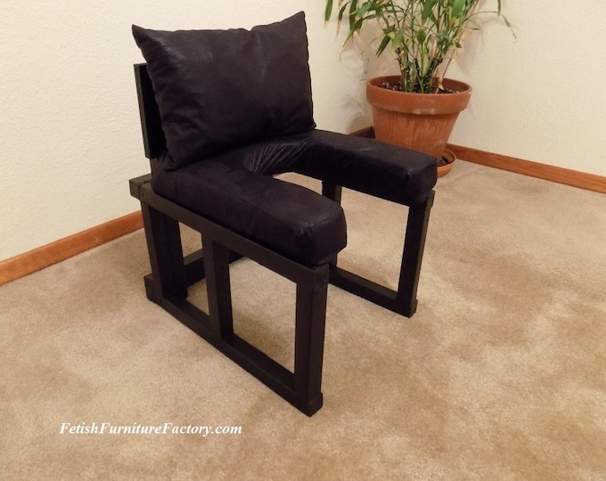 Mature: FemDom Oral Pleasure Chair. Queening Chairs, Smother Box. Rim Seat, Face Sit Chair, BDSM Furniture, Do It Yourself Instructions.