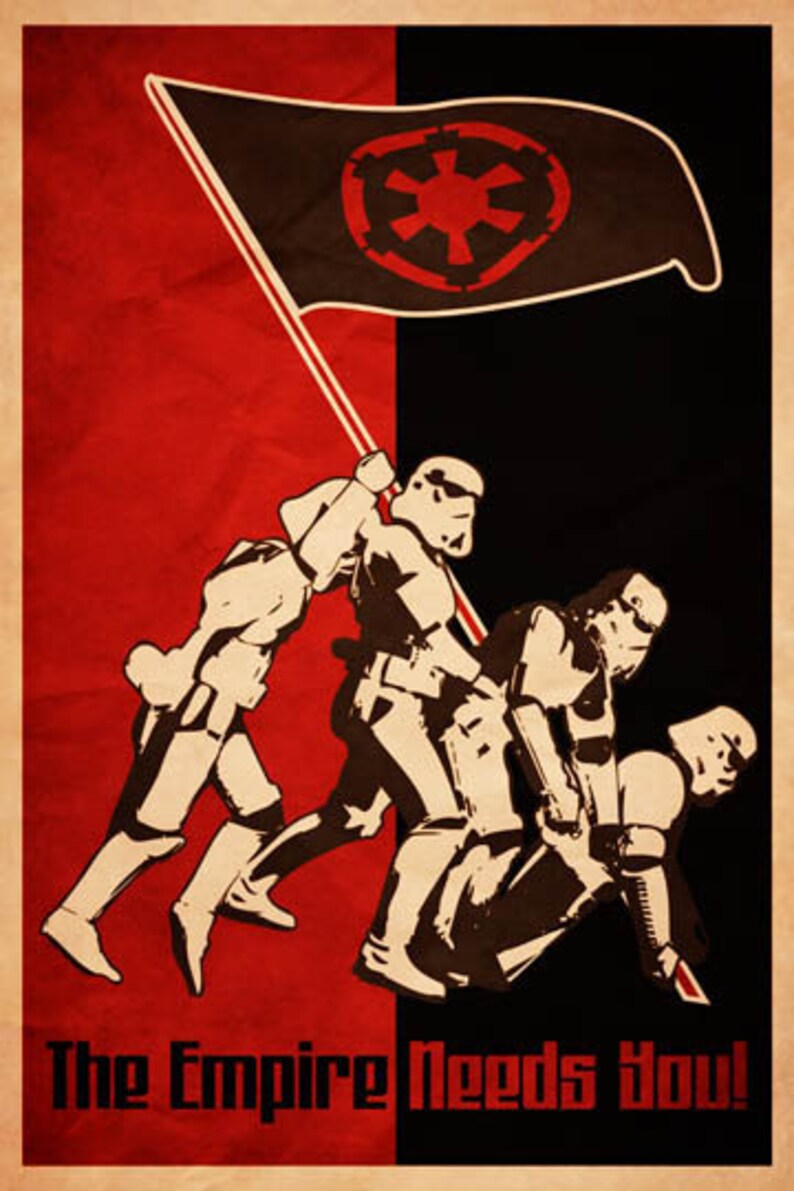 Star Wars Sith Propaganda Poster Print set 1
