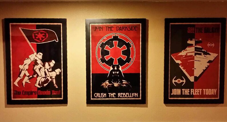 Star Wars Sith Propaganda Poster Print set 1