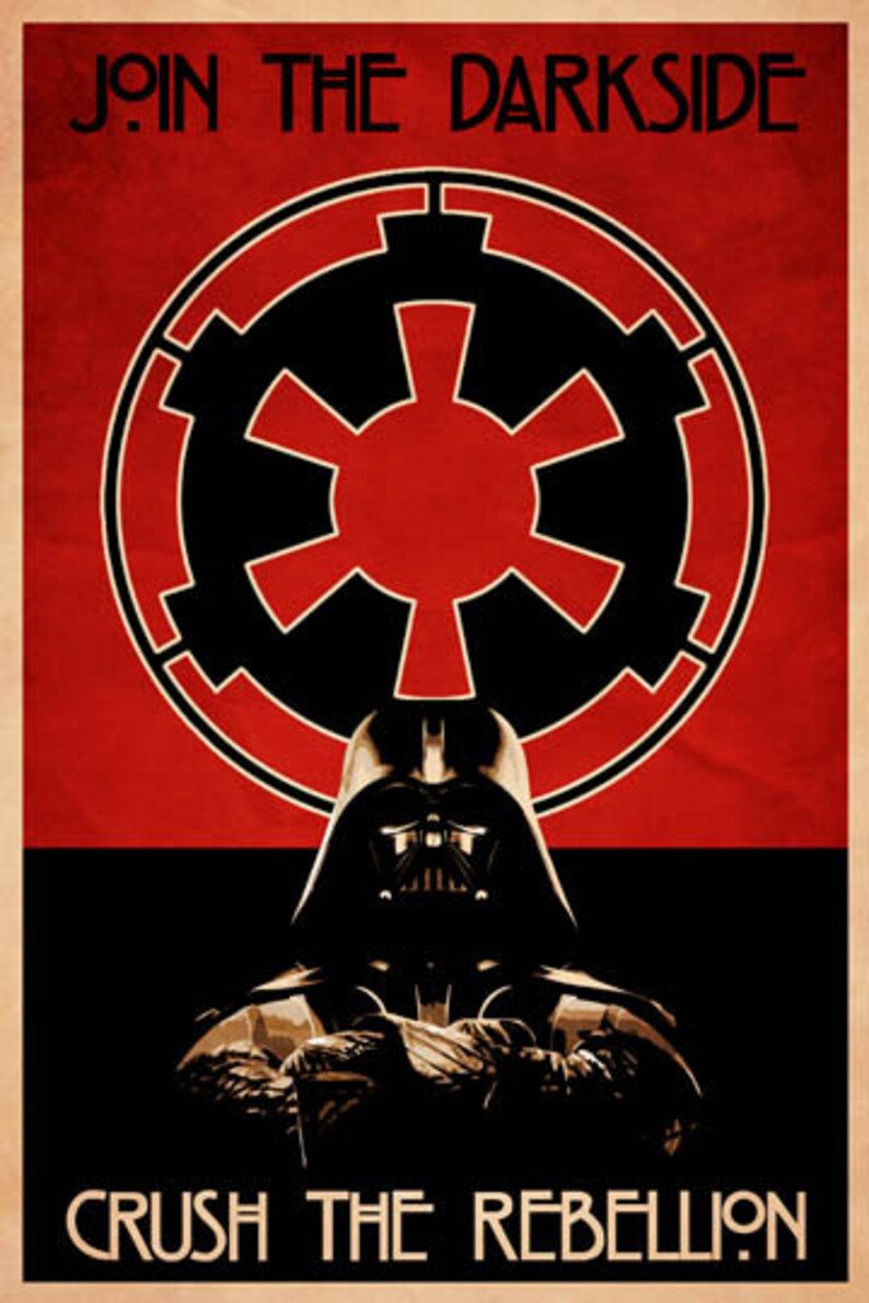 Star Wars Sith Propaganda Poster Print set 1