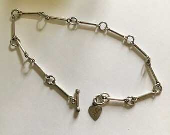 Sterling Silver Dolphin Charm Link Anklet 9 1//2 Inch