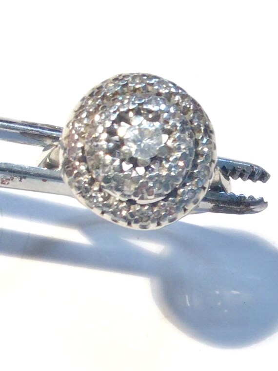 Art Deco natural diamond ring  approx quarter car… - image 3