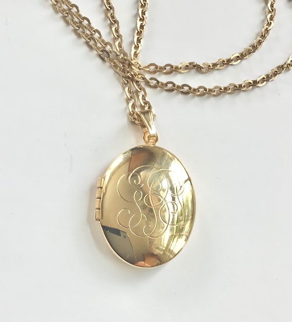 Vintage keepsake locket necklace picture locket p… - image 5