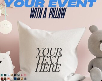 Custom Baby Shower Pillow  /Birthday Party Custom Pillow