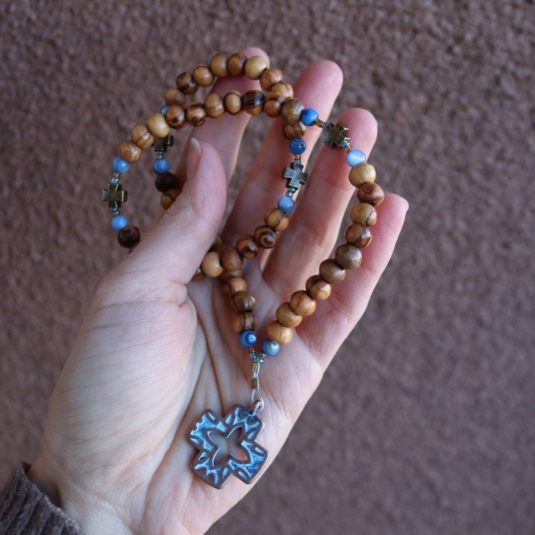 Authentic Olive Wood Prayer Beads With Beautiful Greek Patina Etsy