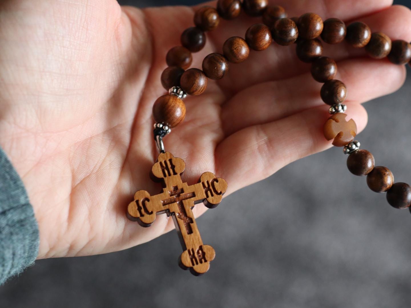 33 Bead Wooden Chotki Prayer Beads IC XC NIKA Canadian