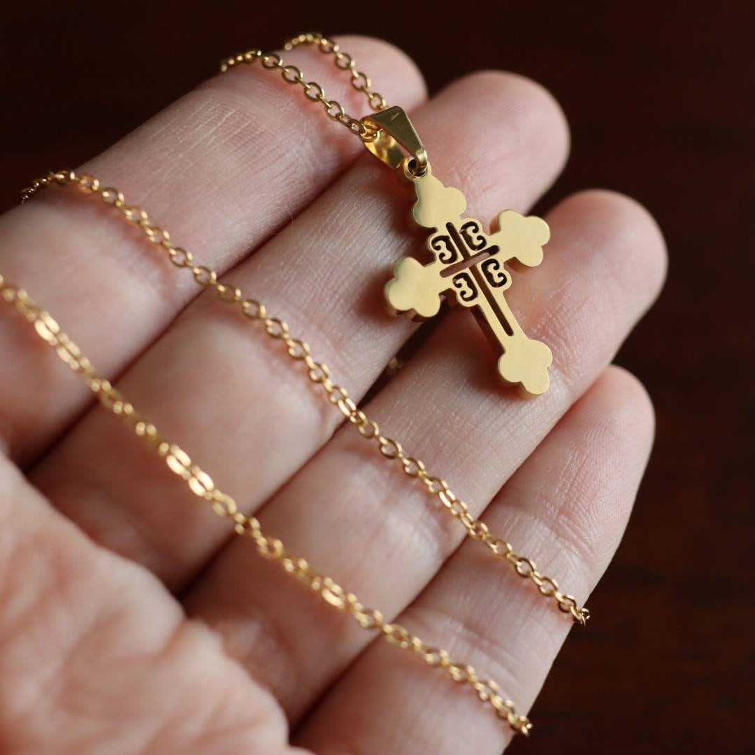 Serbian orthodox deals cross necklace