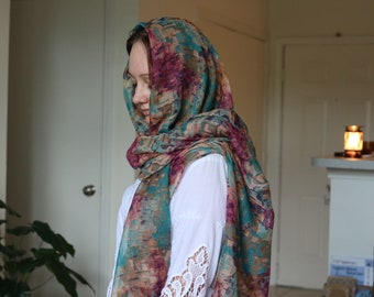 Eastern Orthodox Christian Headcovering Beautiful Non Slip Scarf Wrap Headscarf Pashmina Tichel Prayer Shawl Catholic Veil Modest Head Wrap