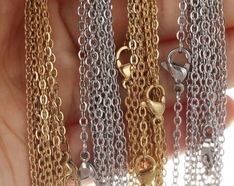 Surgical Steel Chain Affordable Baptismal Replacement Necklace Orthodox Christian Jewelry