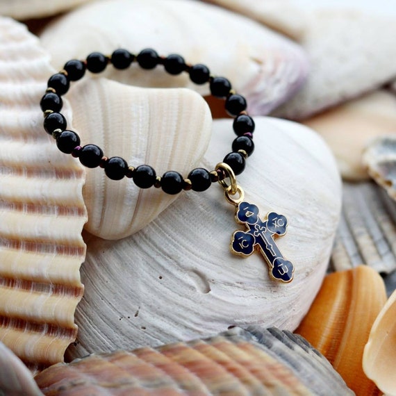 Orthodox Christian Chotki Prayer Bead Bracelets for Parent Child With IC XC Pendant Jesus Beads Christ Rope Brojanica Komboskini Etsy