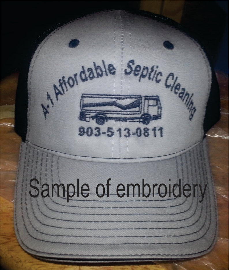 Flex Fit Flatbill Cap with custom embroidered front