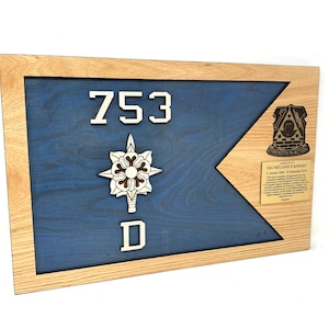 Military Inteligence Replica Guidon Plaque