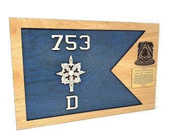 Military Inteligence Replica Guidon Plaque