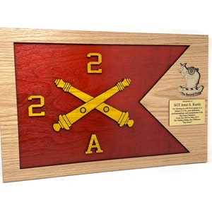 Field Artillery Replica Guidon Plaque