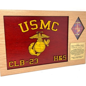 USMC Replica Guidon Plaque