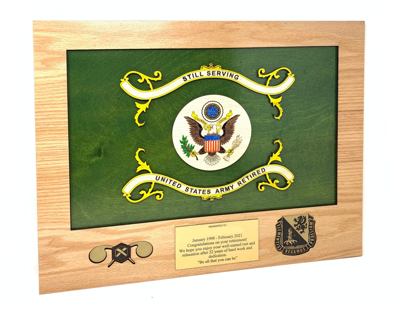 Army Retirement Flag Etsy