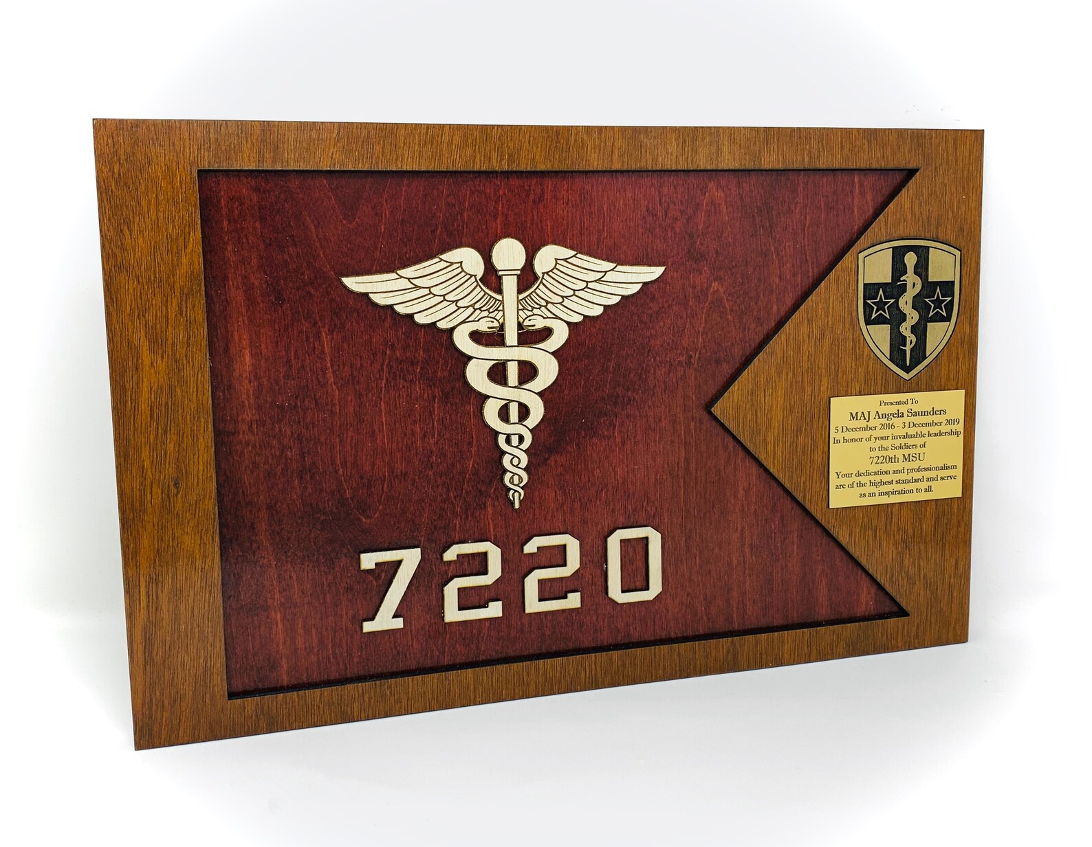 Army Medical Replica Guidon Plaque Etsy