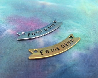 Feminist Banner Necklace - Gold or Silver Color Feminist Necklace - Feminist Jewelry - Pro Women - Feminist Gift - Gift for Feminist