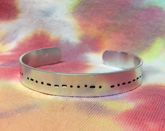 Morse Code Bracelet.Secret Message Bracelet.Morse Code Jewelry.Custom Morse Code.Morse Code Gift.Secret Message Jewelry