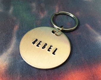 Rebel Keychain - Not My President Keychain - Rebellious Keychain - Rebellious Woman Keychain - Strong Woman Keychain