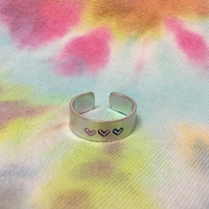 Bi Pride Ring - Bisexual Pride Ring - Bi Ring - Bisexual Pride - Pride Flag Ring - Bi Pride Flag