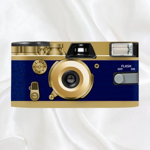 Retro Gold Navy Blue
