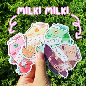 Naklejki wycinane Milki Milk | Naklejki winylowe | Naklejki BuJo