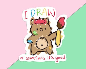 Eu desenho! Adesivo de vinil