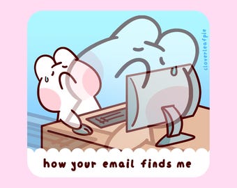 Adesivo de vinil "Como seu e-mail me encontra"