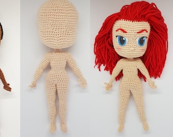 PATTERN ONLY: Avery Doll Base - Crochet