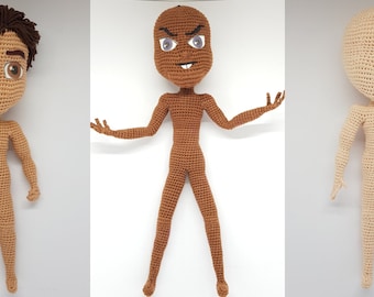 PATTERN ONLY: Arlo Doll Base - Crochet