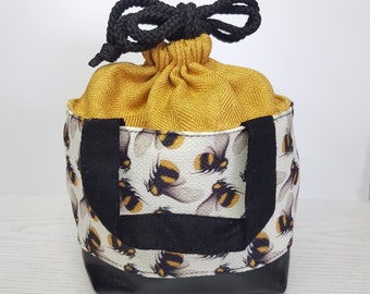 Bee Themed 2-way small Storage Bag