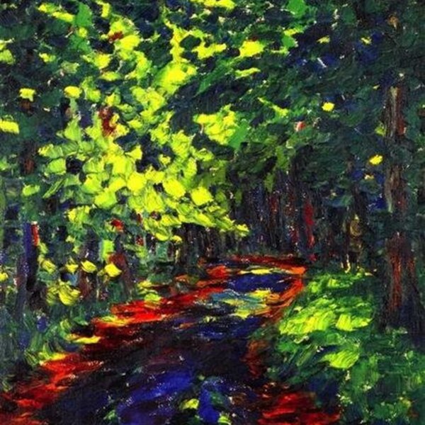 Chemin forestier Emil Nolde Impression d’art prête à accrocher