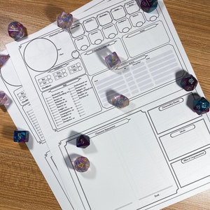 D&D 5E Character Sheet - Digital Download