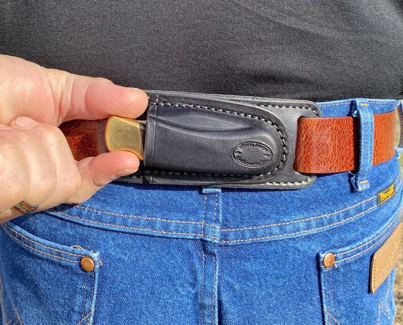 Fits Buck 112 Horizontal knife sheath for small of back carry. Etsy