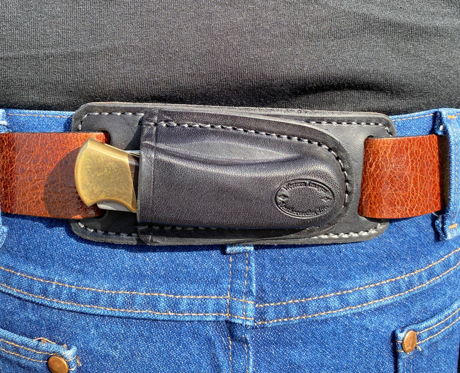 Fits Buck 112 Horizontal knife sheath for small of back carry. Etsy