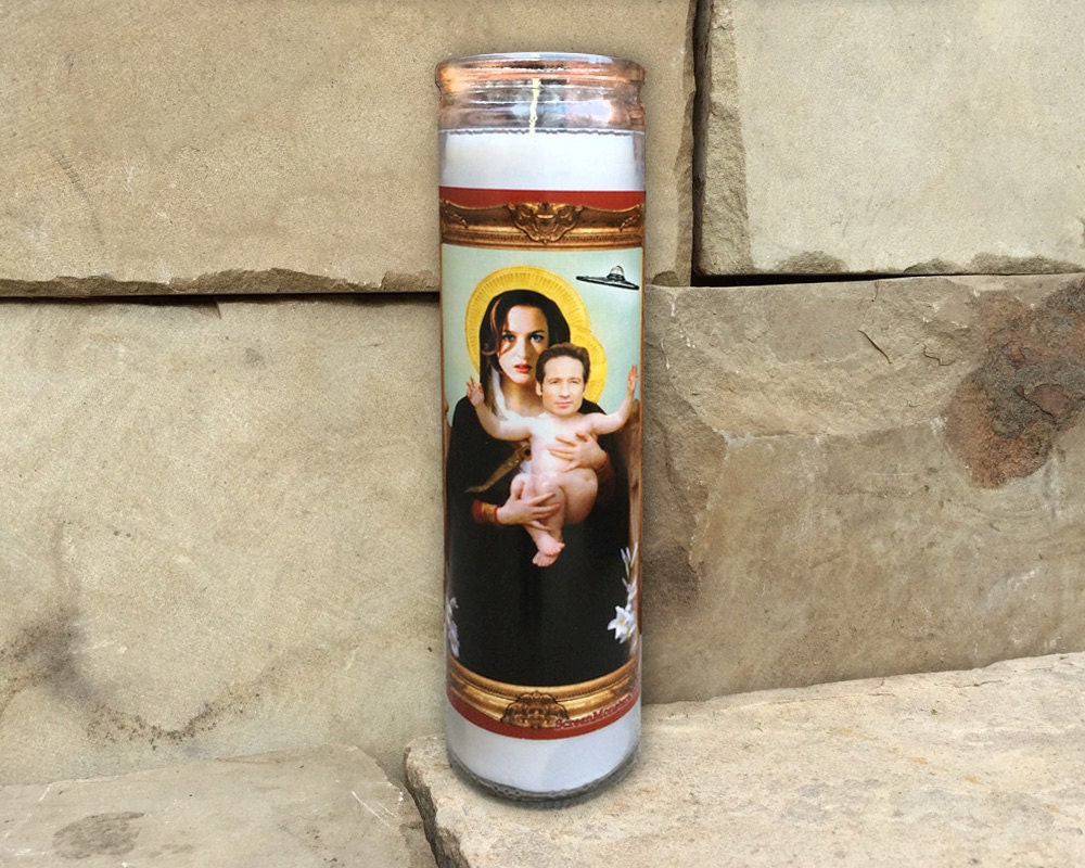 X-Files Sci-fi Candle - Celebrity Prayer Candle - Humor - Parody Art …