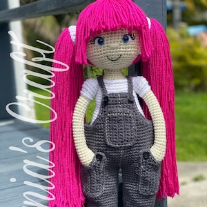 Crochet Doll Khloe Pattern: 2 Outfits (PDF Pattern) Eng / Esp