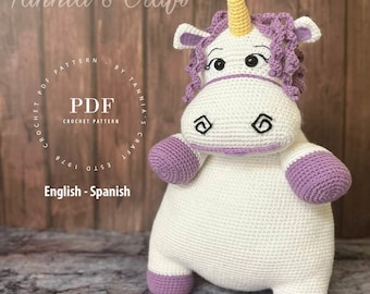 Crochet Pattern Fluffy Unicorn Crochet Pattern