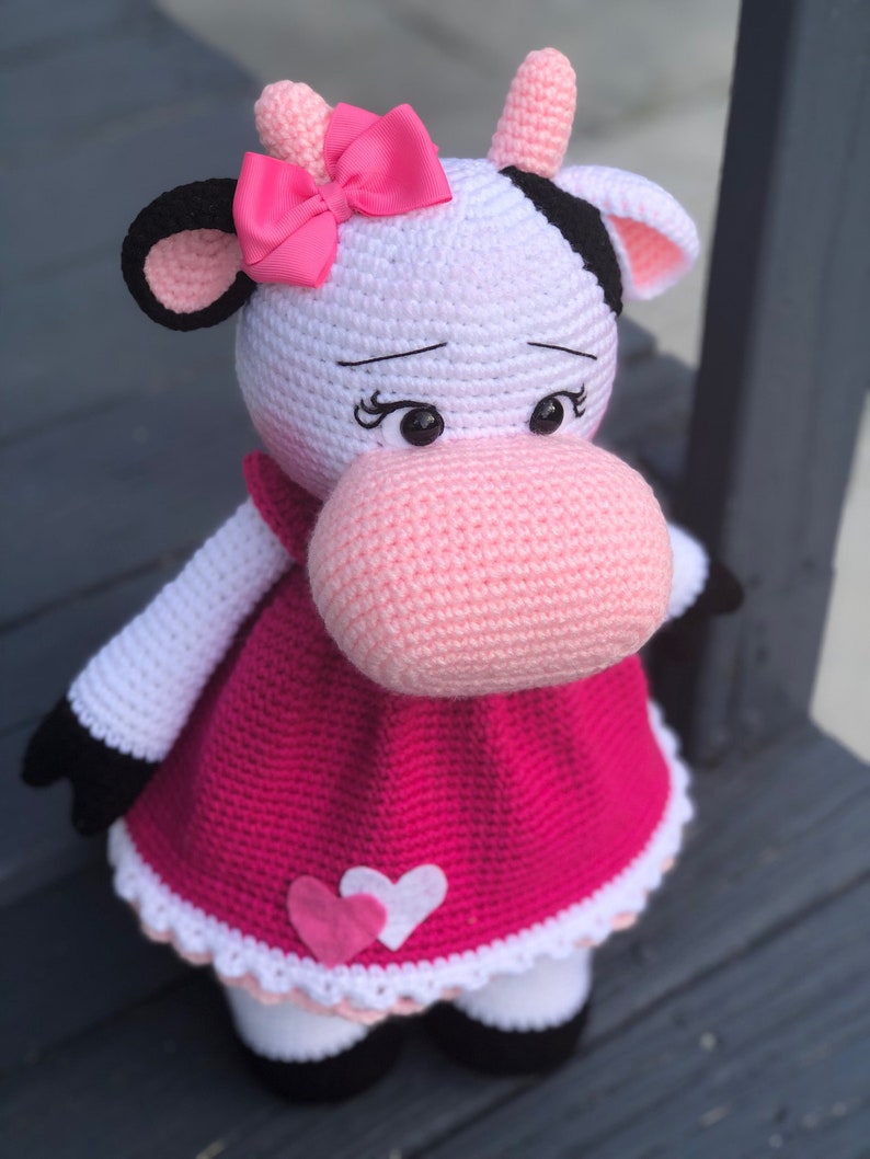 PATTERN Lilia the Little Cow PATTERN Crochet Cow Available just English/Spanish image 2