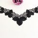 Swiss embroidery: Black Lace Appliques