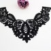 Swiss embroidery: Black Lace Appliques