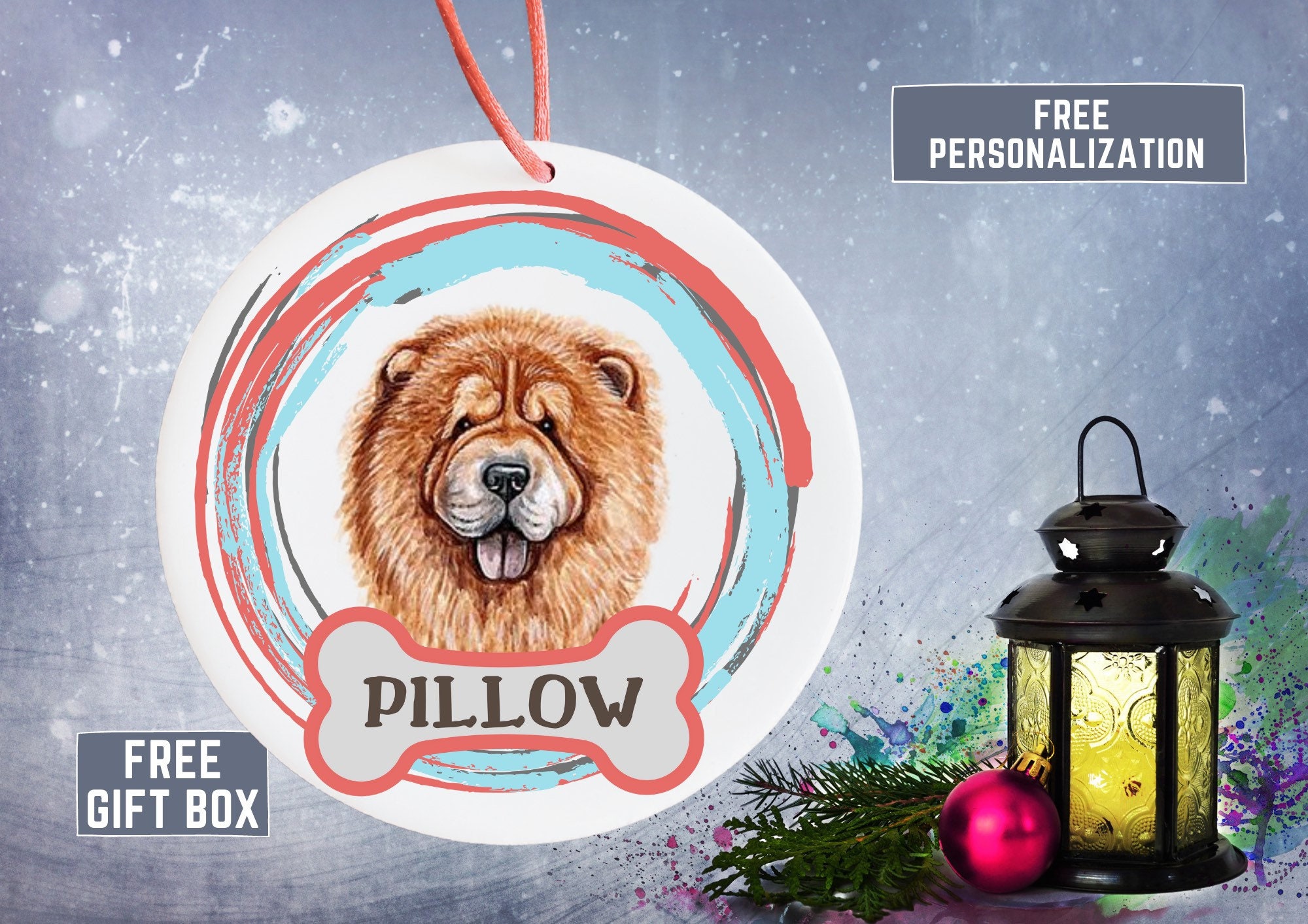 chow chow christmas ornaments