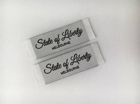 100 pack of size L clothing labels WHITE sew in woven tags FREE POST AU 100 pack of size L clothing labels WHITE sew in woven tags FREE POST AU