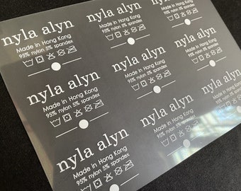 1000 Custom Heat Transfer Labels: Tagless Clothing Neck Labels