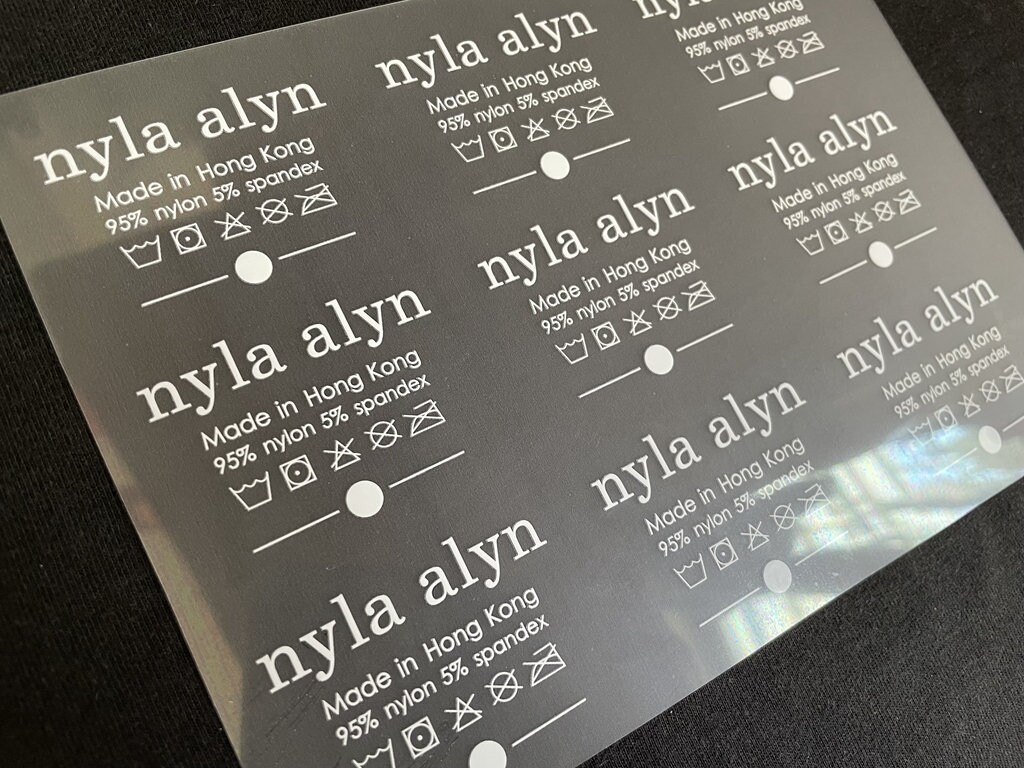 1000 Custom Heat Transfer Label Tagless Heat Transfer Labels Etsy UK