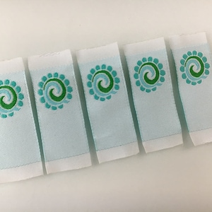 500 etiquetas personalizadas de tecido, logotipo de vestuário, etiquetas de camisetas, etiquetas de costura, etiquetas para roupas, guia de camisa de pano, etiqueta principal de roupas