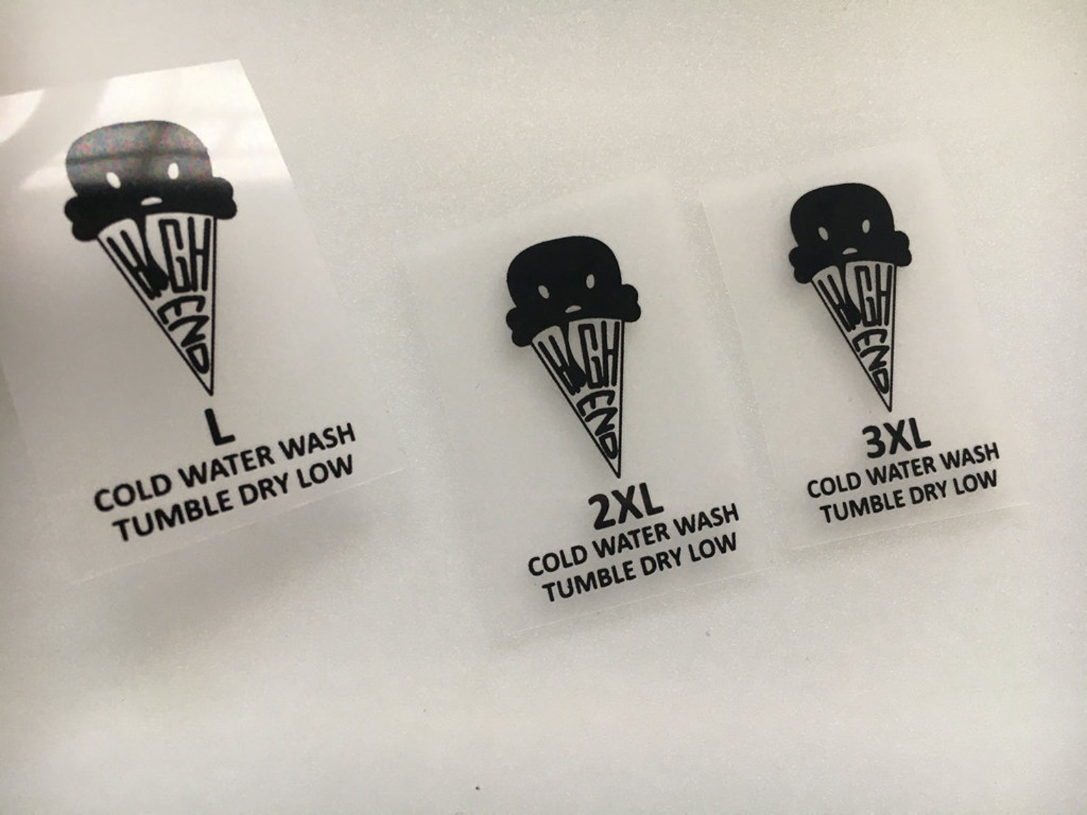 300 Heat Press Tagless Labels Tagless Labels Neck Tag Etsy