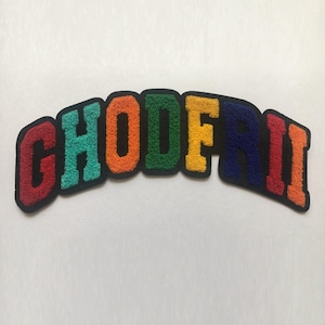 Parches de marca de chenilla con diseño personalizado para planchar o coser